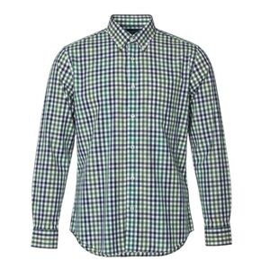 🟩 Jack Spade Plaid Shirt XL (Fits Like M/L) | Green Navy Gingham Button-Down